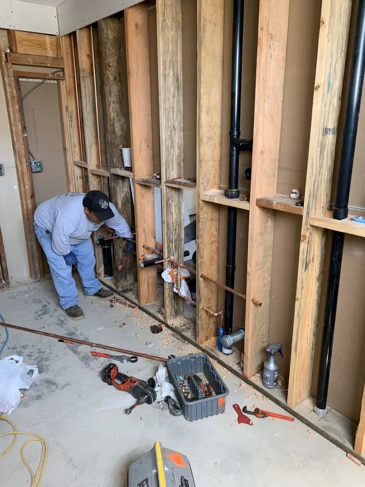 Commercial rough-in plumbing for Gas Line Repair in Yorketown